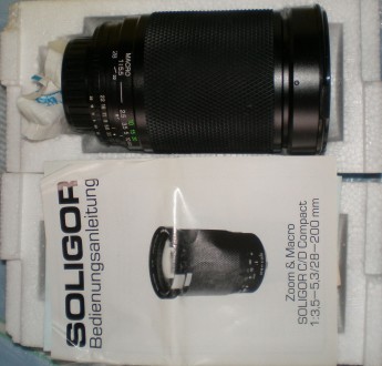 Объектив SOLIGOR Zoom&Macro CD Compact 13,5 - 5,3 28-200 mm Nikon-S

совер. . фото 4