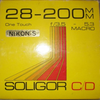 Объектив SOLIGOR Zoom&Macro CD Compact 13,5 - 5,3 28-200 mm Nikon-S

совер. . фото 5