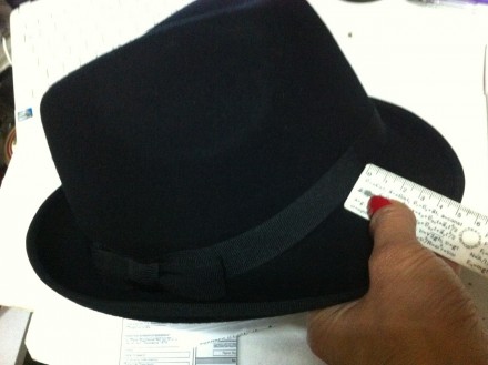  Мужская фетровая шляпа популярной формы федора из натуральной валяной шерсти .П. . фото 9
