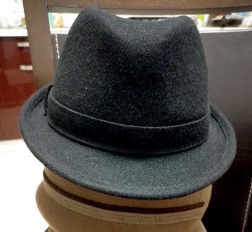  Мужская фетровая шляпа популярной формы федора из натуральной валяной шерсти .П. . фото 5