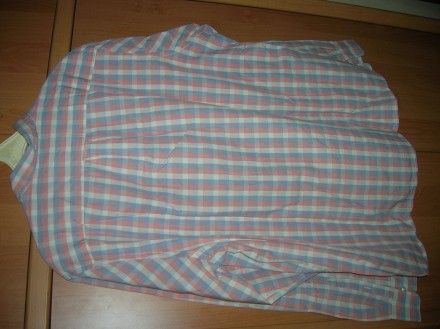 Рубашка мужская H&M  размер XL в серо-розовую клетку. Практически новая. Пле. . фото 4