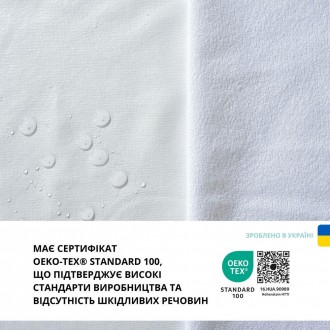 Набір із двох водовідштовхувальних дитячих наматрацників для ліжечка з кутовими . . фото 10