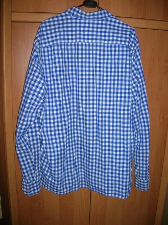Рубашка мужская M&S super soft cotton p. XL.  Плечи-52, рукав-66, объем под . . фото 6