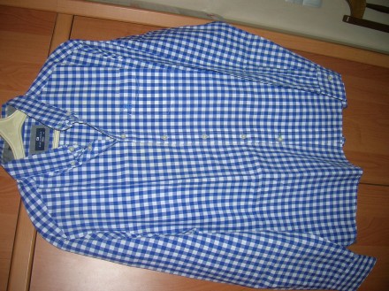 Рубашка мужская M&S super soft cotton p. XL.  Плечи-52, рукав-66, объем под . . фото 3