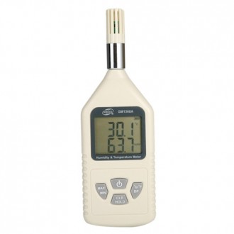Термогигрометр, USB 0-100%, -30-80°C BENETECH GM1360A
 
Термо-гигрометр GM1360A . . фото 2