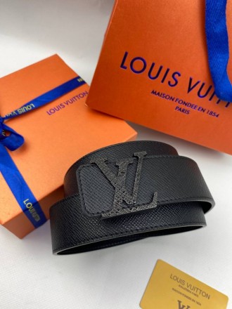 
 
 Ремень Louis Vuitton Taiga classic с черной пряжкой . Производитель Китай . . . фото 2