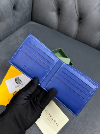 
 
 Бумажник Goyard Saint Florentin
Материал : канвас+кожа
Цвет : синий
Производ. . фото 5