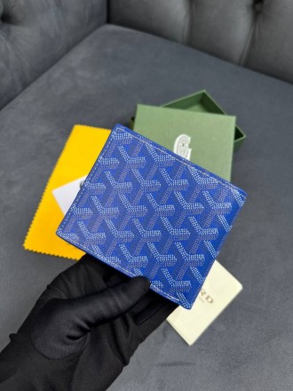 
 
 Бумажник Goyard Saint Florentin
Материал : канвас+кожа
Цвет : синий
Производ. . фото 4