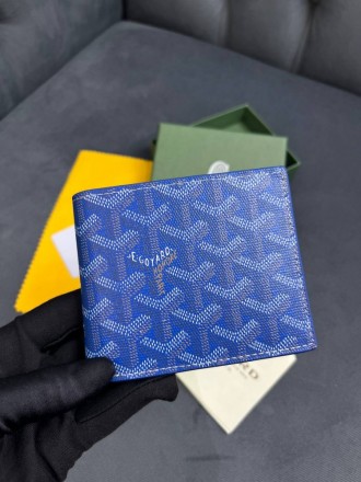 
 
 Бумажник Goyard Saint Florentin
Материал : канвас+кожа
Цвет : синий
Производ. . фото 3