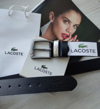 
 
 Подарочный набор Lacoste для мужчины включает в себя кожаный кошелек и ремен. . фото 5