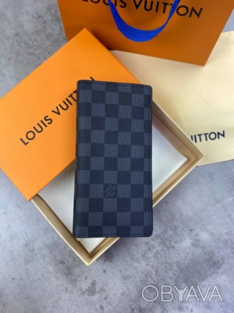 
 
 Бумажник Louis Vuitton Damirer Graphite
Материал : канвас+кожа
Цвет : серый
. . фото 1