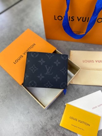 
 
 Бумажник Louis Vuitton Graphite Monogram
Материал : канвас+кожа
Цвет : серый. . фото 7