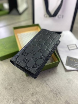 
 
 Бумажник Gucci GG
Цвет : черный
Материал : канвас+кожа
Производитель : Китай. . фото 7