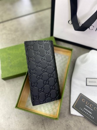 
 
 Бумажник Gucci GG
Цвет : черный
Материал : канвас+кожа
Производитель : Китай. . фото 8