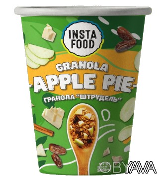 Гранола APPLE PIE INSTA FOOD 50 Г Гранола Apple Pie Insta Food – натуральная каш. . фото 1