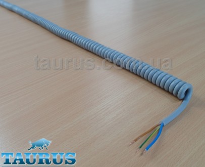 Кабель спиральный длинный серого цвета ThermoPulse Gray Spiral Cable Extra Long . . фото 4