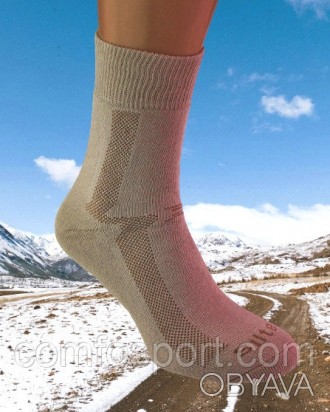 Дуже комфортні і щільні зимові шкарпетки з іонами срібла для лікувально-профілак. . фото 1