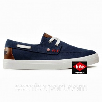 Літні топ-сайдеры снікерси Lee Cooper текстиль сині оригінал 43. Киев. фото 1 Літні топ-сайдеры снікерси Lee Cooper текстиль сині оригінал 43. Киев. фото 1