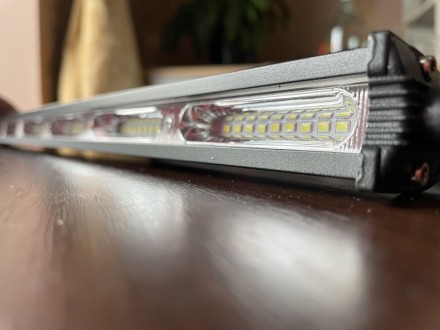 Светодиодная LED балка дальнего света однорядная на 162Вт.
Свет дальний - узкий . . фото 2