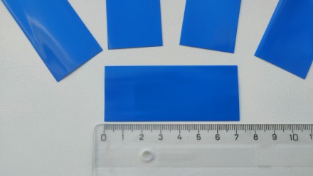 Цена указана за пять термоусадок

Цвет : Синий
Высота : 7,2 см
Ширина : 3 см. . фото 4
