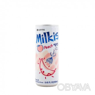 Корейський напій Мілкіс з персиковим смаком - це солодкий і освіжаючий напій від. . фото 1