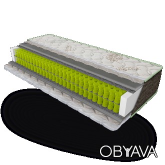 ЦІНА ВКАЗАНА ЗА РОЗМІР 80*190
	Чехол Organic cotton
	Bio fiber
	Carbon Foam
	Eco. . фото 1