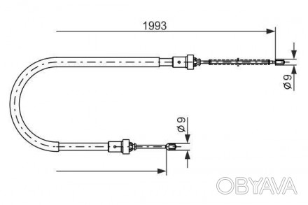 Трос ручника Logan MCV (07-) Bosch 1 987 482 233 применяется в качестве аналога . . фото 1