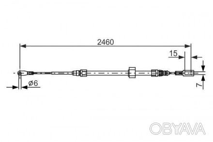 Трос ручника Sprinter (95-) Bosch 1 987 477 855 применяется в качестве аналога о. . фото 1