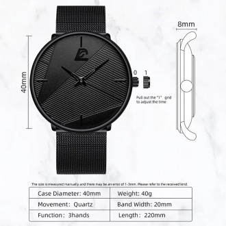 Набор подарочный кварцевые часы браслет кулон черный.
ВАЖНО! Без подарочной коро. . фото 5