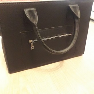 Стильная женска сумка кожзам сумочка черная новая.
Материал: кожазаменитель. Под. . фото 7