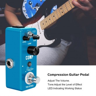 Гитарная педаль эффектов компрессор Rowin compressor для электрогитары или бас-г. . фото 7