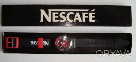 Часы наручные Nescafe 
Наручные электронно-механические Nescafe часы фирмы  ( п. . фото 1
