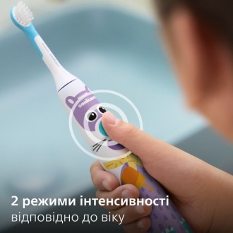 Детская электрическая зубная щетка Philips Sonicare HX3601-01 Динамические движе. . фото 4