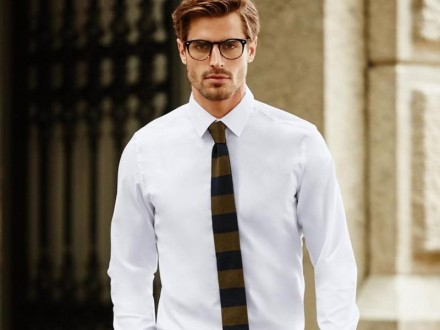 Современная деловая рубашка Slim Fit с длинным рукавом, NOBEL LEAGUE, Германия. . . фото 4