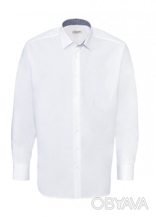 Современная деловая рубашка Slim Fit с длинным рукавом, NOBEL LEAGUE, Германия. . . фото 1