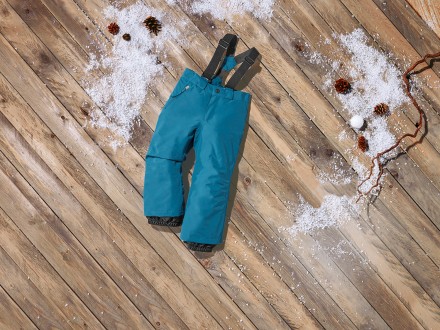 Мембранний зимовий напівкомбінезон бренду Lupilu. особливості:
Вітро-брудо- та в. . фото 3
