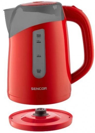 Електрочайник Sencor SWK-1704RD червоний
Електрочайник Sencor SWK-1704RD об'ємом. . фото 2