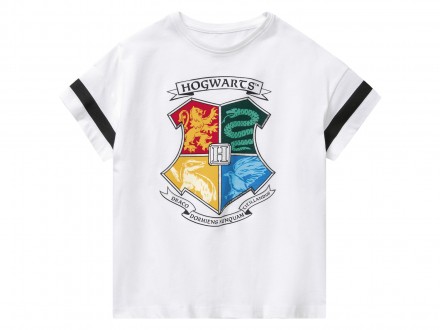 Укорочені футболки з принтом Harry Potter із бавовняного трикотажу. З коротким р. . фото 3
