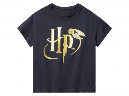 Укороченые футболки с принтом Harry Potter из хлопкового трикотажа. С коротким р. . фото 6