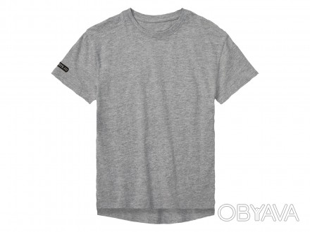 Хлопковая футболка бренда Pepperts с немного удлиненной спиной, коротким рукавом. . фото 1