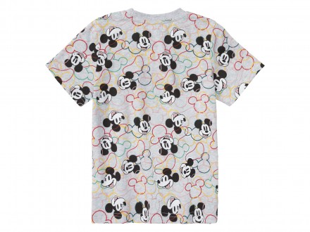 Бавовняна футболка з принтом Mickey Mouse по всій поверхні. Коротким рукавом та . . фото 3