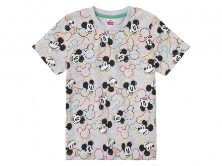 Бавовняна футболка з принтом Mickey Mouse по всій поверхні. Коротким рукавом та . . фото 2