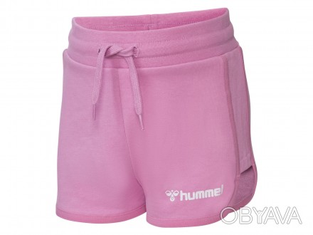 Хлопковые шорты Hummel. Выполнены из мягкой хлопковой ткани с принтом логотипа с. . фото 1