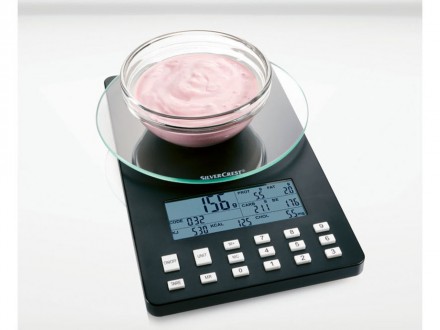 Весы кухонные Silver Crest SNAW 1000 D2
Описание продукта
	пищевые весы с анализ. . фото 5