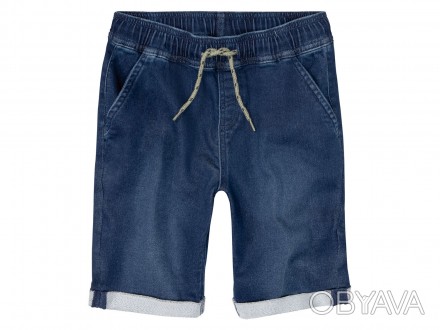 Удобные джинсовые шорты для мальчика от бренда Pepperts. Изготовлены из мягкого . . фото 1