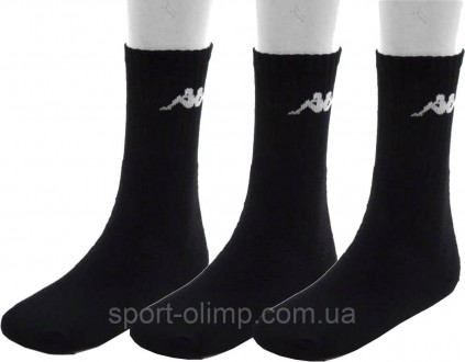 Універсальні шкарпетки Kappa Trisper Tennis Sock 3-pack black — 303WIG0-902 клас. . фото 2
