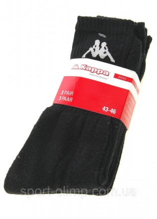 Універсальні шкарпетки Kappa Trisper Tennis Sock 3-pack black — 303WIG0-902 клас. . фото 4