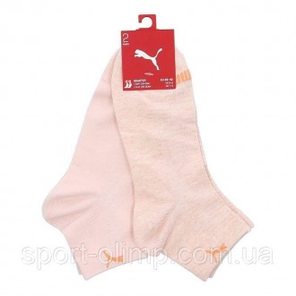 Шкарпетки Puma Women's Quarter 2-pack light oragne — 183006001-002 для жінок дов. . фото 4