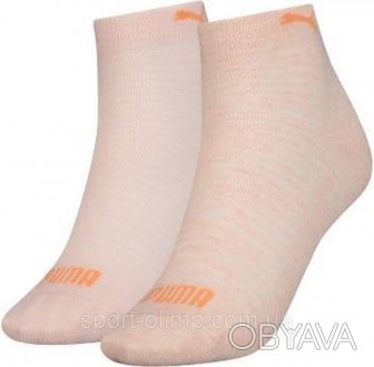 Шкарпетки Puma Women's Quarter 2-pack light oragne — 183006001-002 для жінок дов. . фото 1