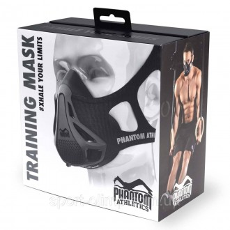 Маска для тренування дихання Phantom Training Mask Black M
Тренувальна маска Pha. . фото 4
